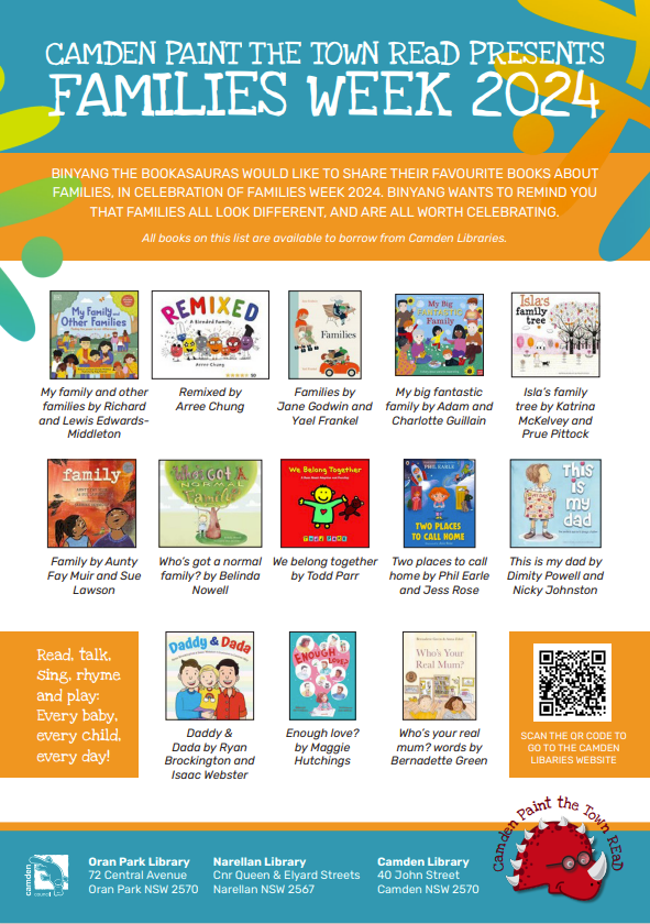 Families week Book list