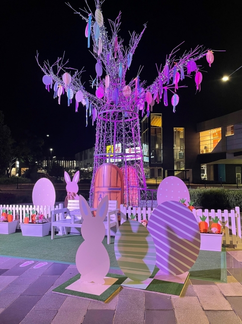 Easter Plaza Display